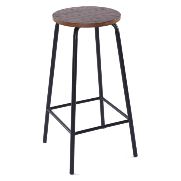 Roxel Bar Stool Black & Natural