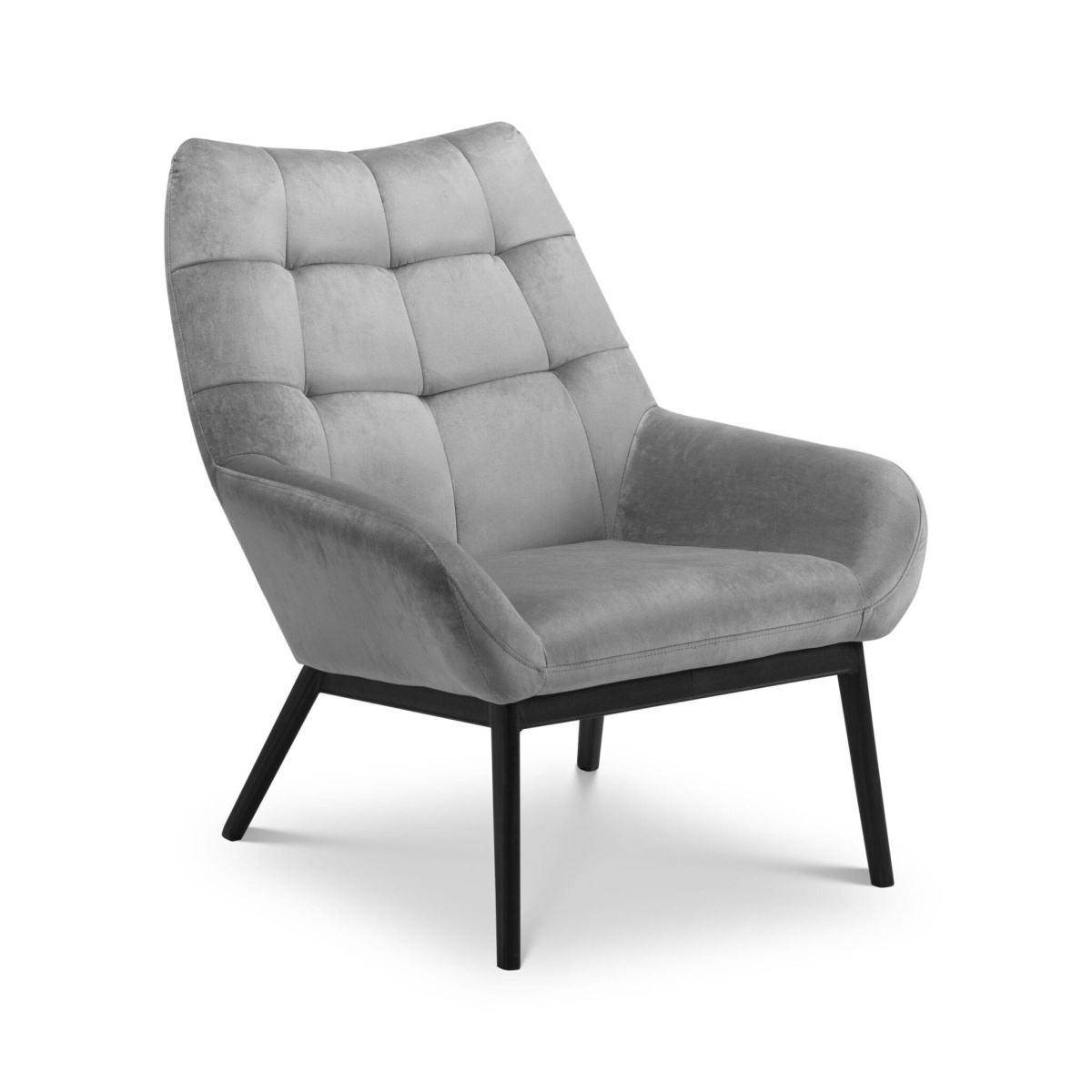 Puck Velvet Chair - Grey