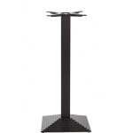 Black Cast Iron Square Step Table Base - Medium - Poseur height - 1080 mm