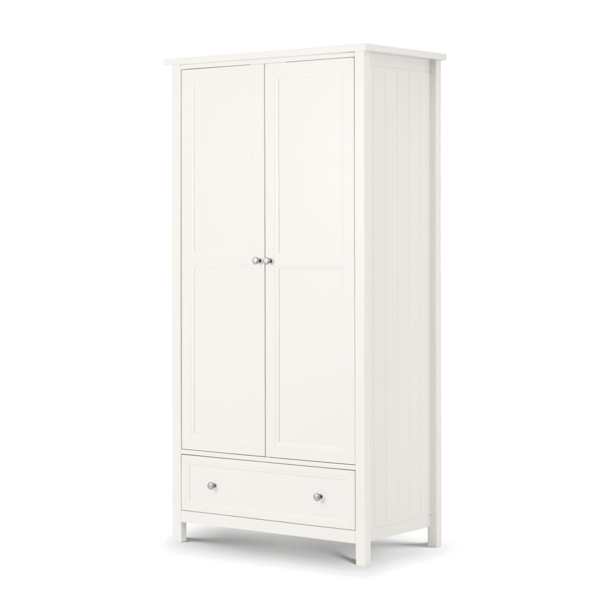 Marine 2 Door Combination Wardrobe - Surf White