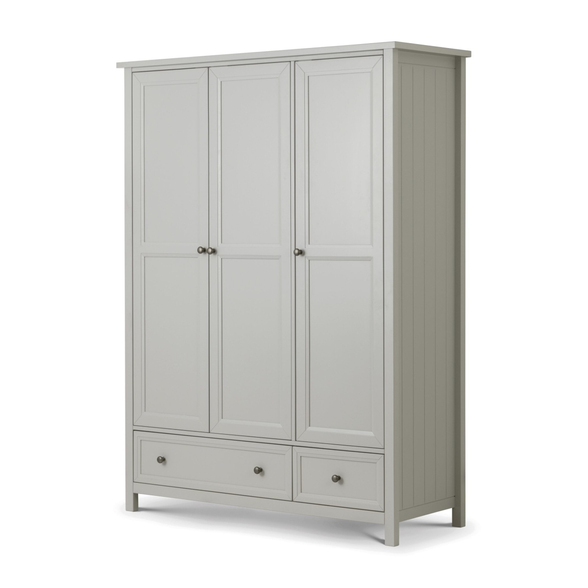 Marine 3 Door Combination Wardrobe - Dove Grey