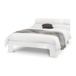 Jersey Bed White High Gloss
