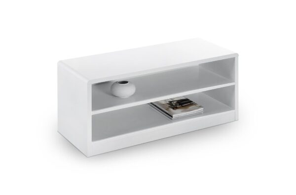 Jersey High Gloss White Compact TV Unit