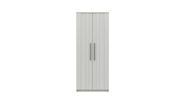 Midas Two Door Wardrobe - White Woodgrain