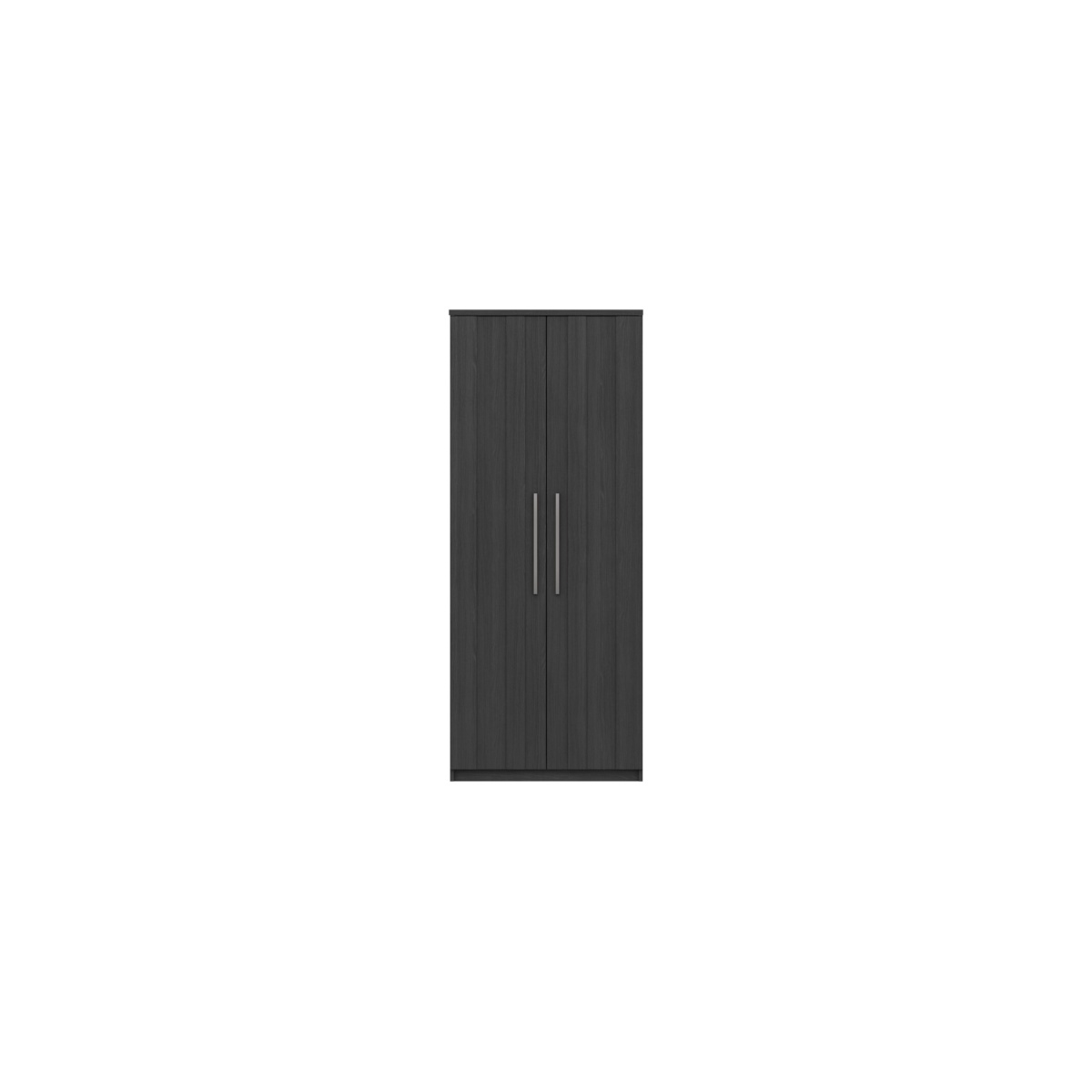 Midas Two Door Wardrobe - Graphite Woodgrain