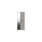 Midas Two Door Mirror Wardrobe - Light Grey Woodgrain