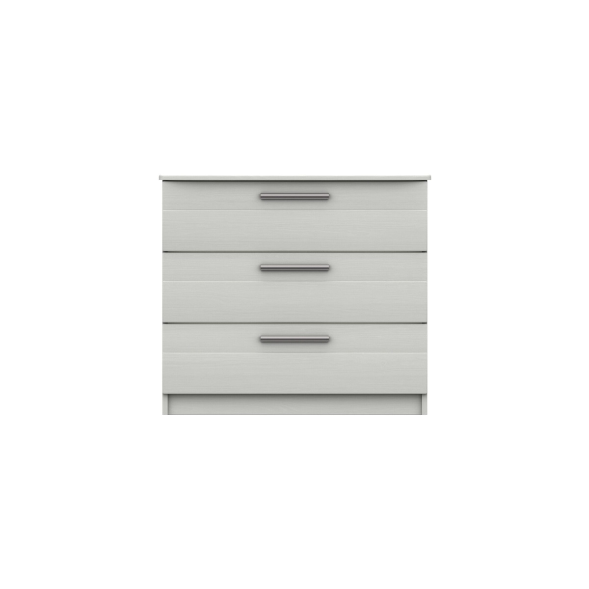 Midas Three Drawer Chest - White Woodgrain