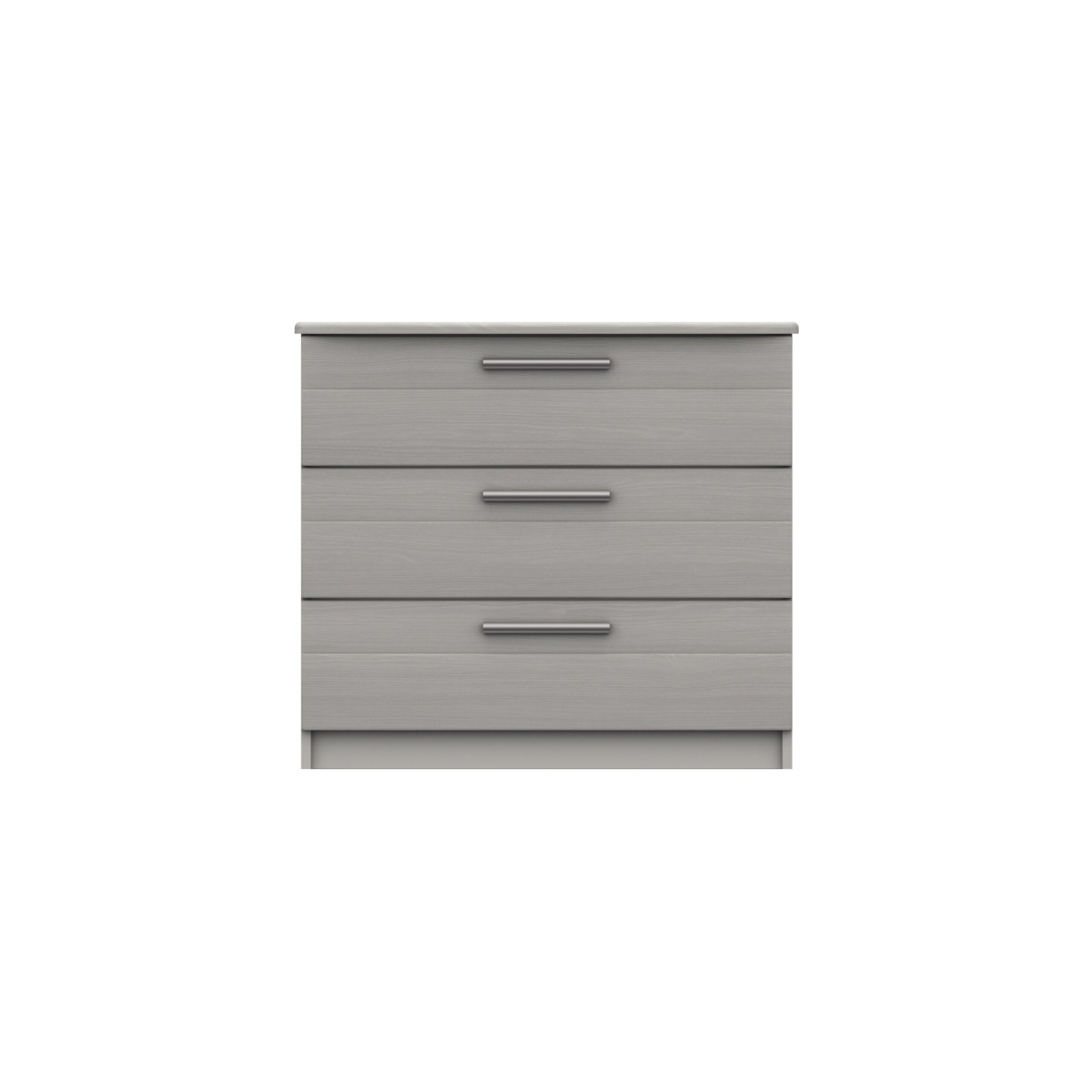 Midas Three Drawer Chest - Light Grey Woodgrain