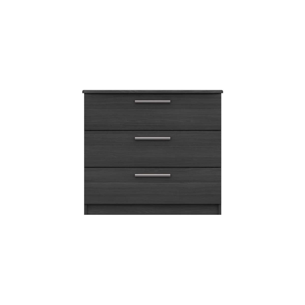 Midas Three Drawer Chest - Graphite Woodgrain