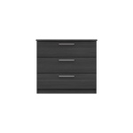 Midas Three Drawer Chest - Graphite Woodgrain