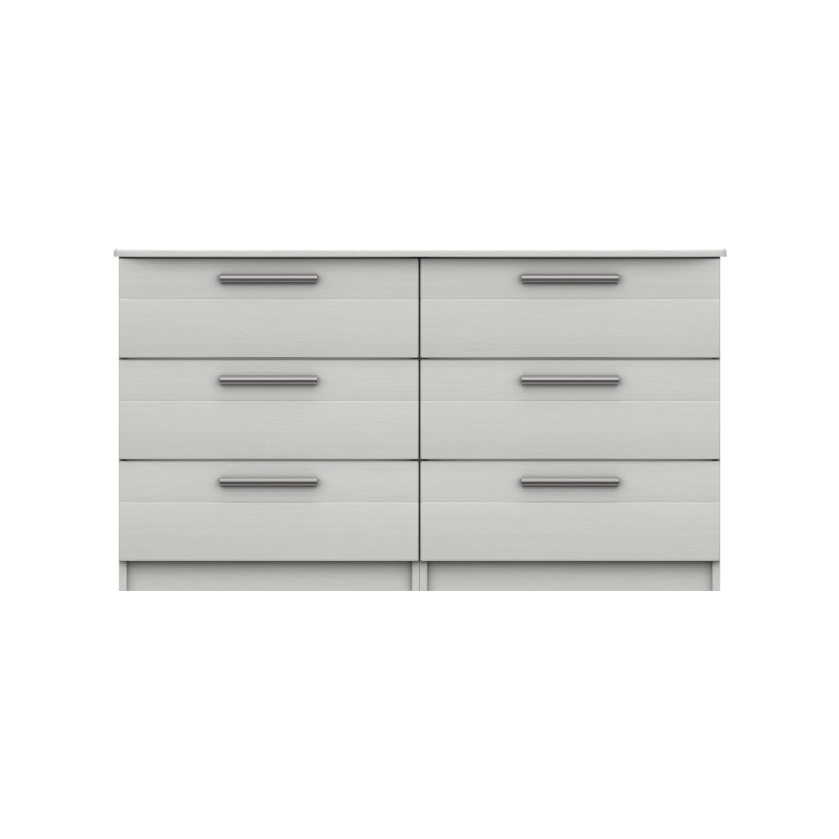 Midas Three Drawer Double Chest - White Woodgrain