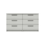 Midas Three Drawer Double Chest - White Woodgrain