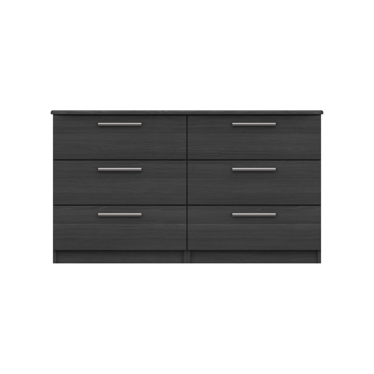 Midas Three Drawer Double Chest - Graphite Woodgrain