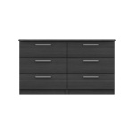 Midas Three Drawer Double Chest - Graphite Woodgrain