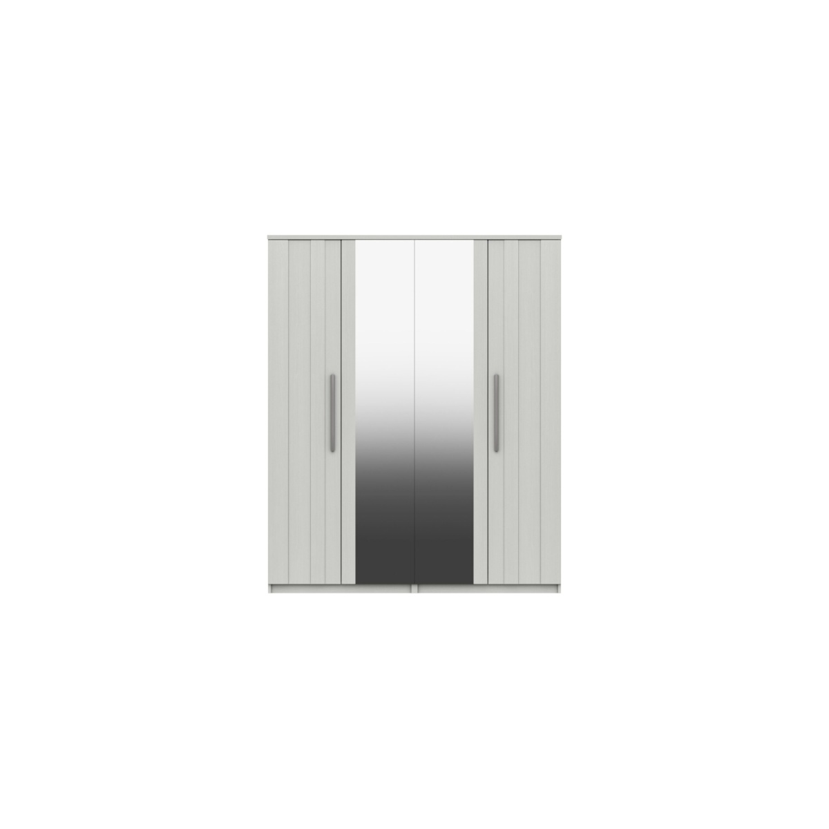 Sinata Two Door Gloss Wardrobe - White Gloss