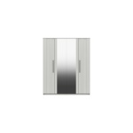 Sinata Two Door Gloss Wardrobe - White Gloss