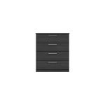 Midas Four Drawer Chest - Graphite Woodgrain