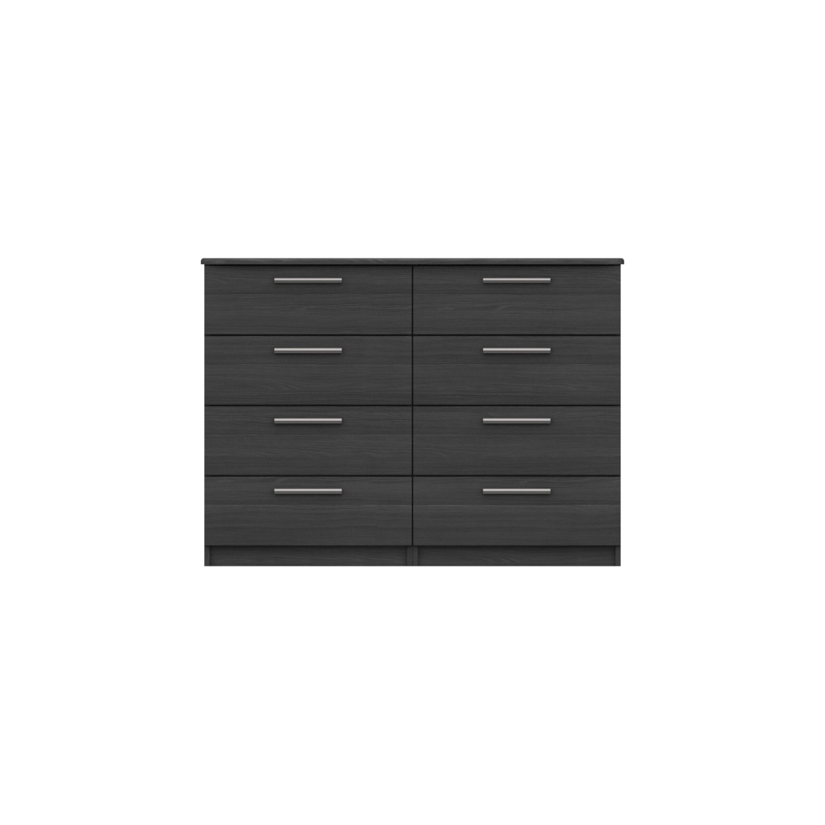 Midas Four Drawer Double Chest - Graphite Woodgrain