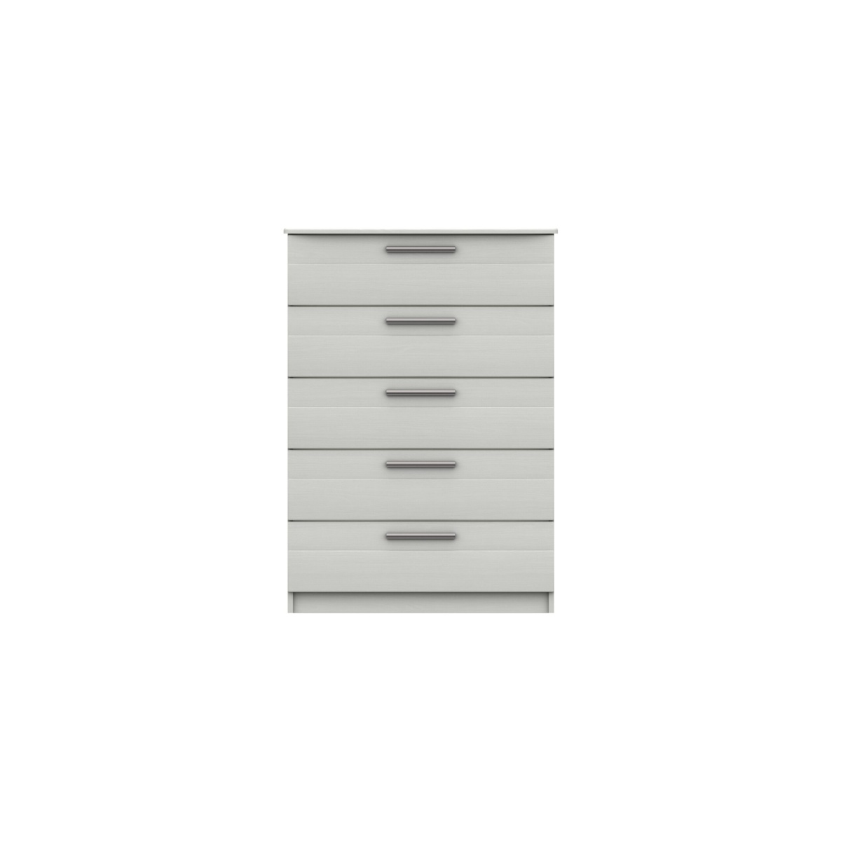 Midas Five Drawer Chest - White Woodgrain