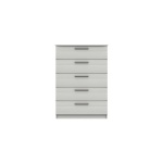 Midas Five Drawer Chest - White Woodgrain