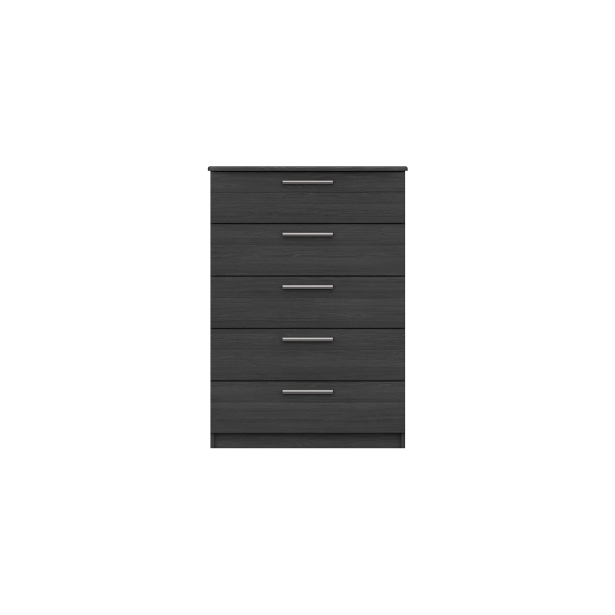 Midas Five Drawer Chest - Graphite Woodgrain