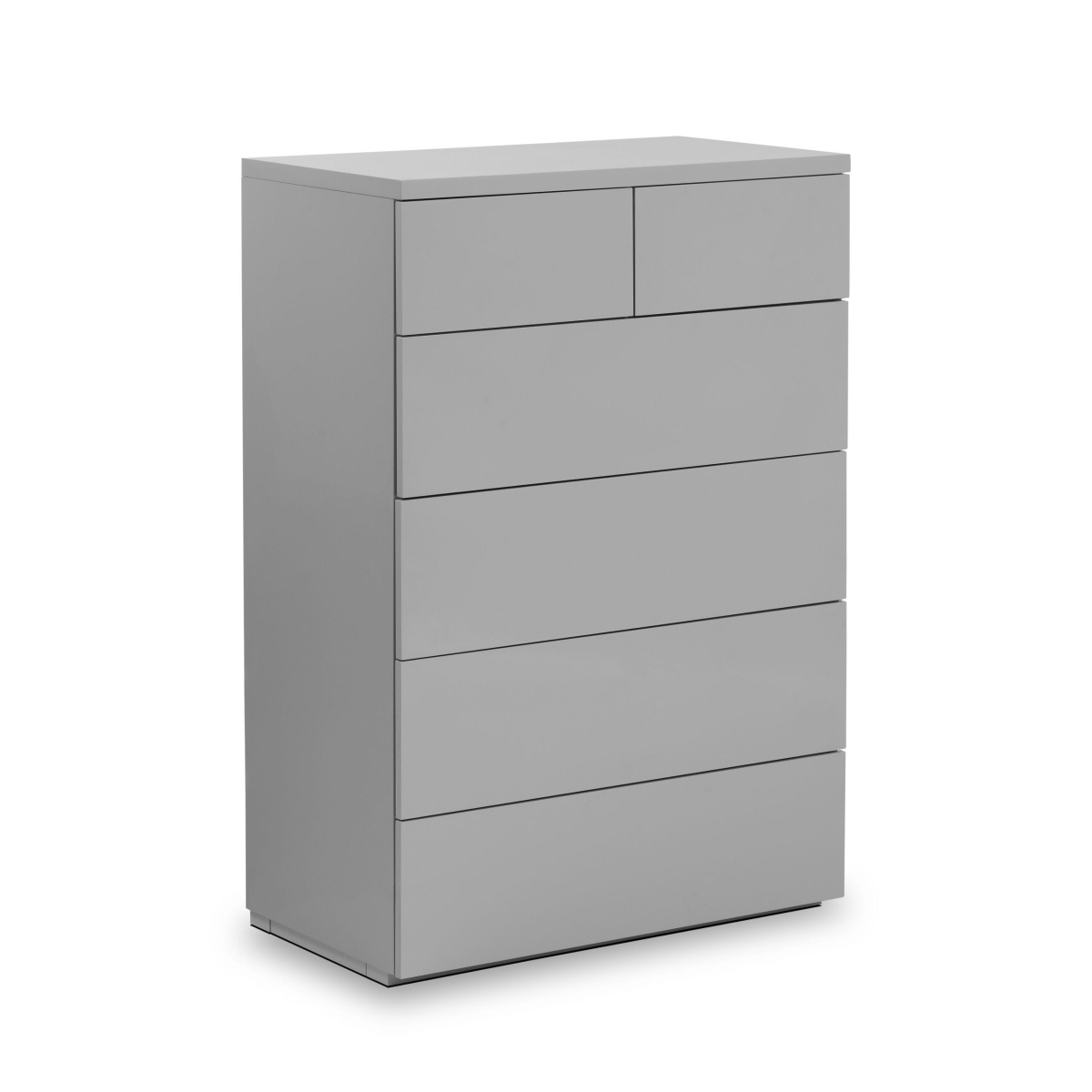 Quebec 4+2 Drawer Chest - Grey Gloss