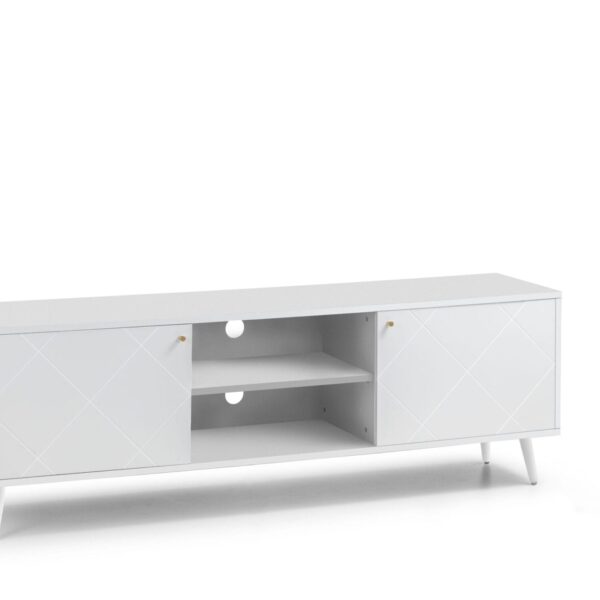 Colditz TV Unit - White