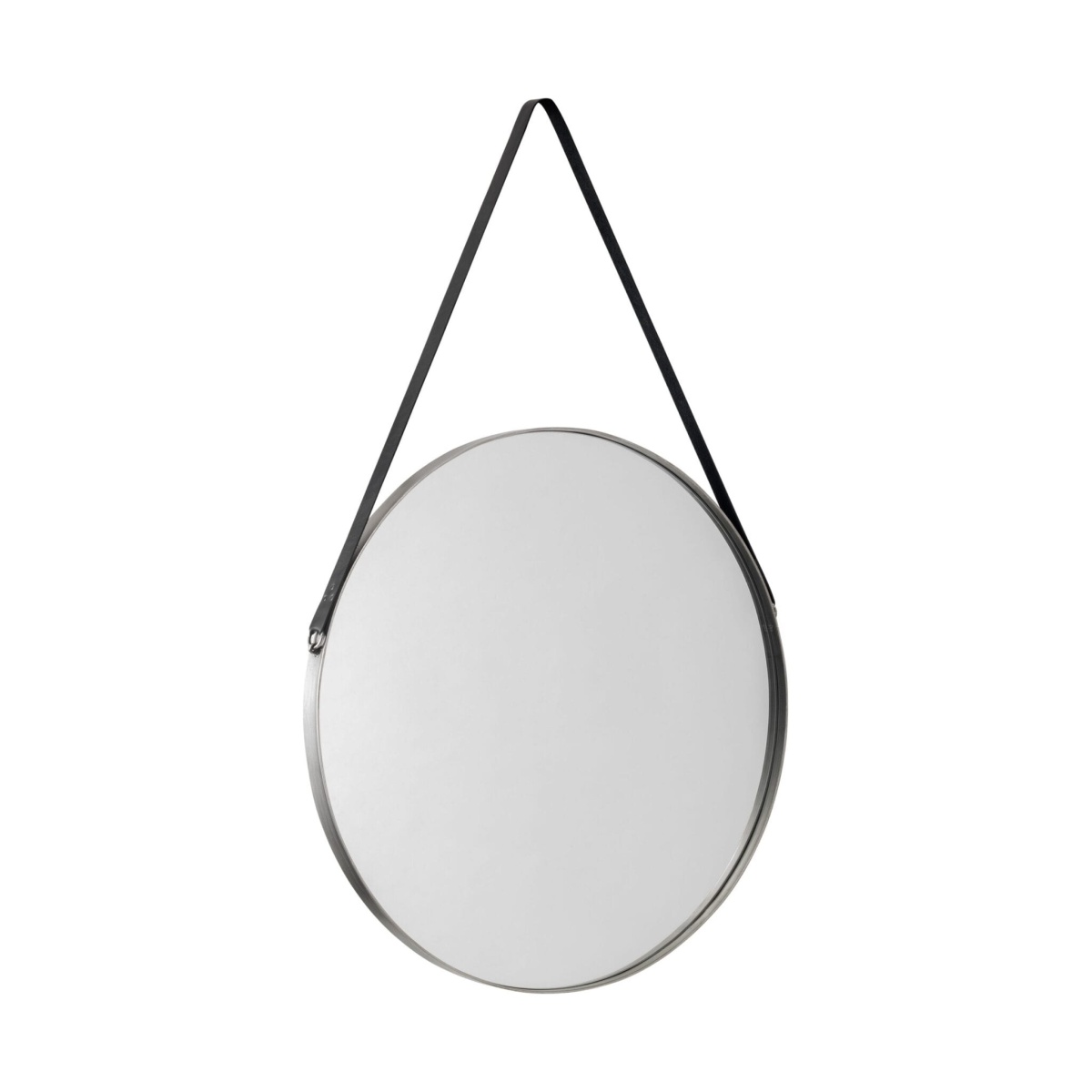 Orchestra Round Pewter Mirror