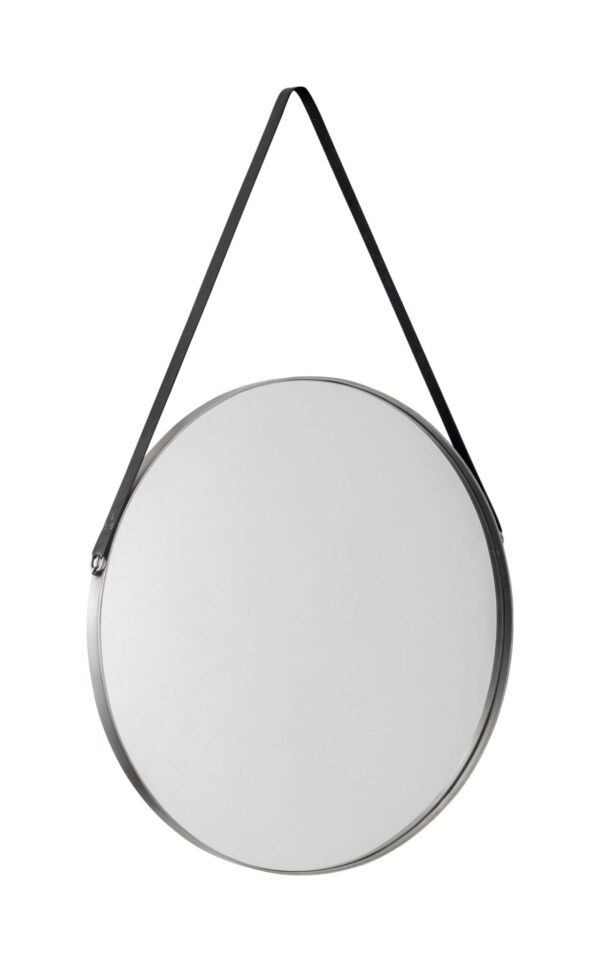 Orchestra Round Pewter Mirror