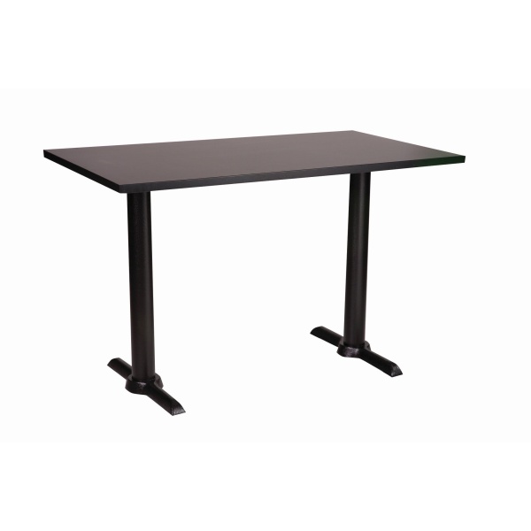 Elliot Black Twin Table Base Rectangular Laminate Top