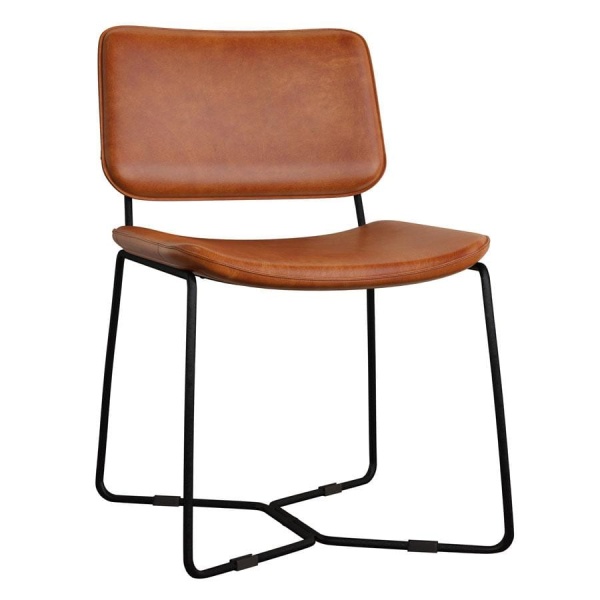 Ruby Side Chair In Bruicato Leather