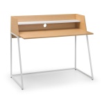 Polymer Desk White/Oak