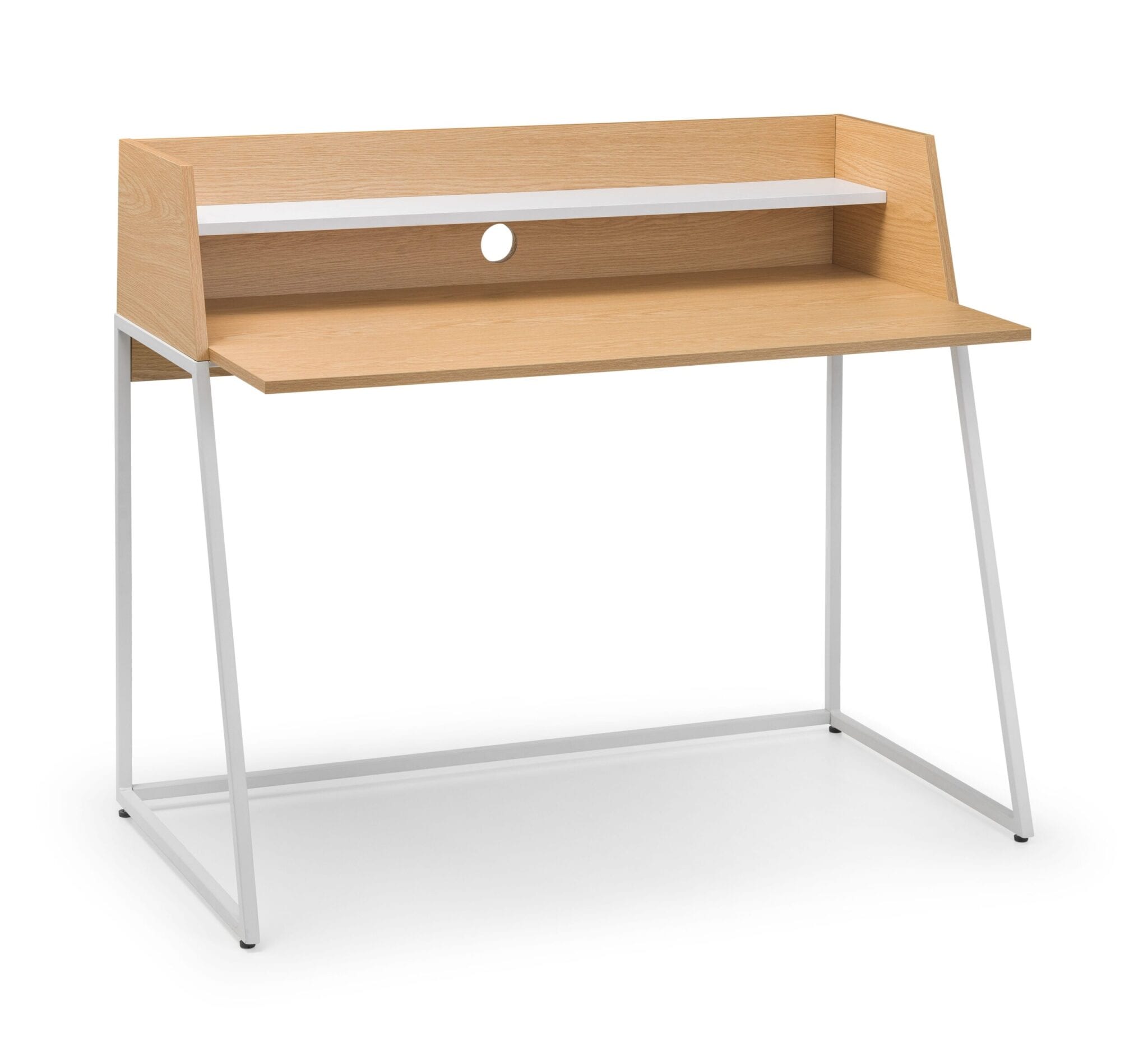 Polymer Desk White/Oak