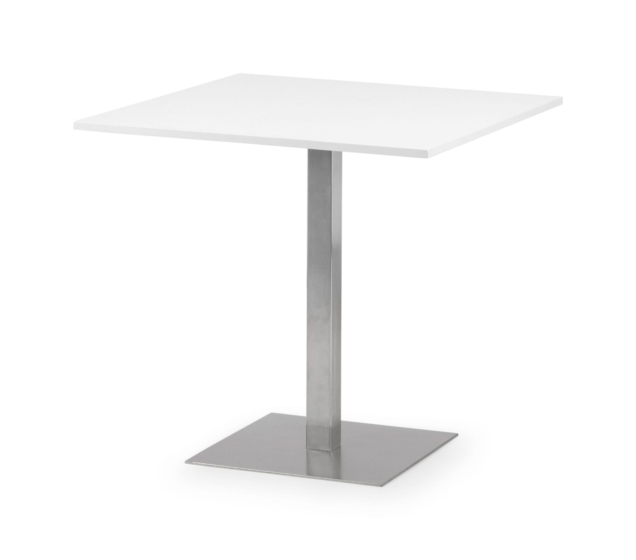 Wisp Square Pedestal Table White