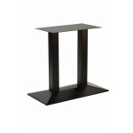 Quadric Cast Twin Pedestal Commercial Bar Table Base