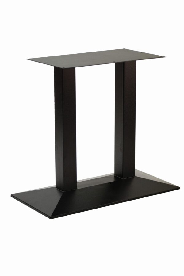 Quadric Cast Twin Pedestal Commercial Bar Table Base