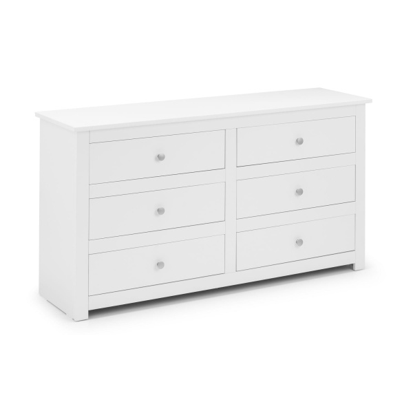 Gerard 6 Drawer Chest - Surf White