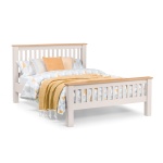 Jango Bed Solid White Oak135Cm