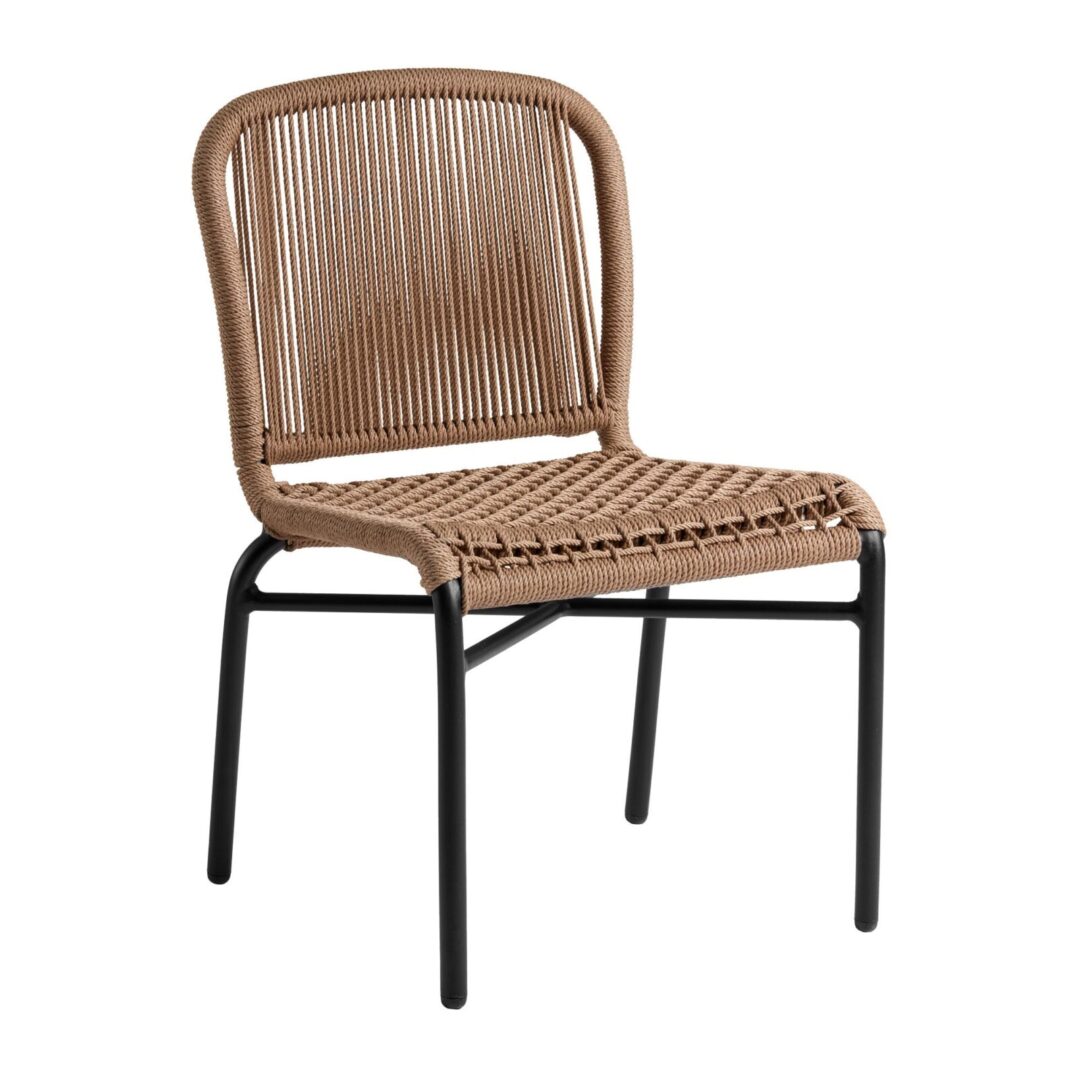 Teldon Sidechair - Medium Brown - Upholstered in Vintage Brown.
