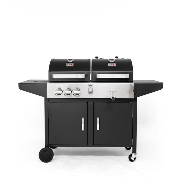 Pazing Dual Fuel Combi Grill Barbecue (BBQ) - Deep Grey
