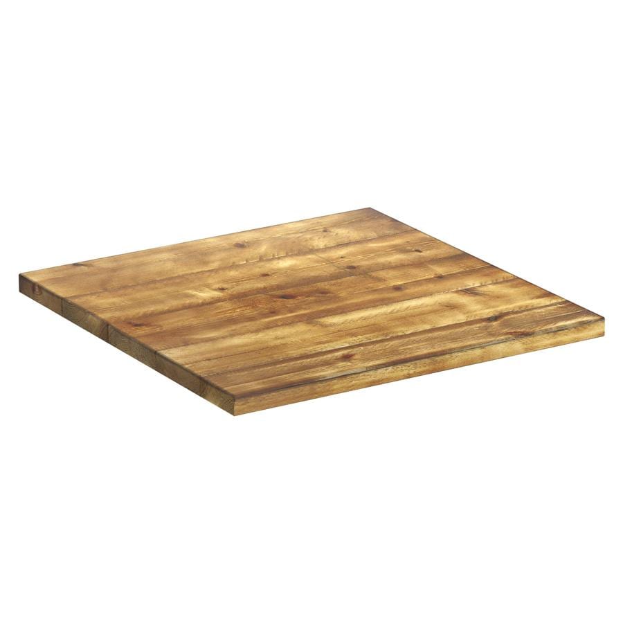 Runic Aged Solid Wood Table Top - 800x800x32mm