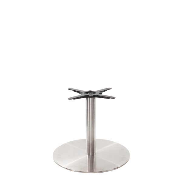 Round Stainless Steel Table Base - Large - Coffee Height - 480 Mm