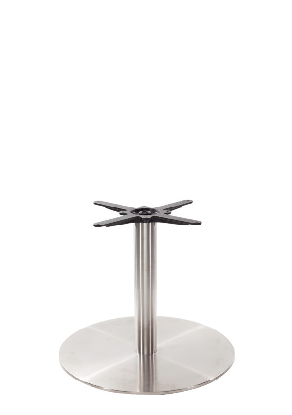 Round Stainless Steel Table Base - Large - Coffee Height - 480 Mm