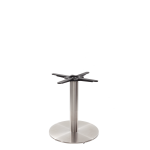 Round Stainless Steel Table Base - Medium - Coffee Height - 480 Mm