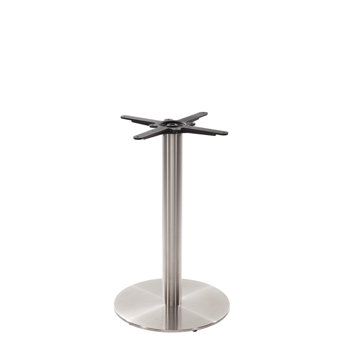 Round Stainless Steel Table Base - Medium - Height - 730 Mm