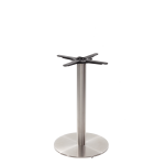 Round Stainless Steel Table Base - Medium - Height - 730 Mm