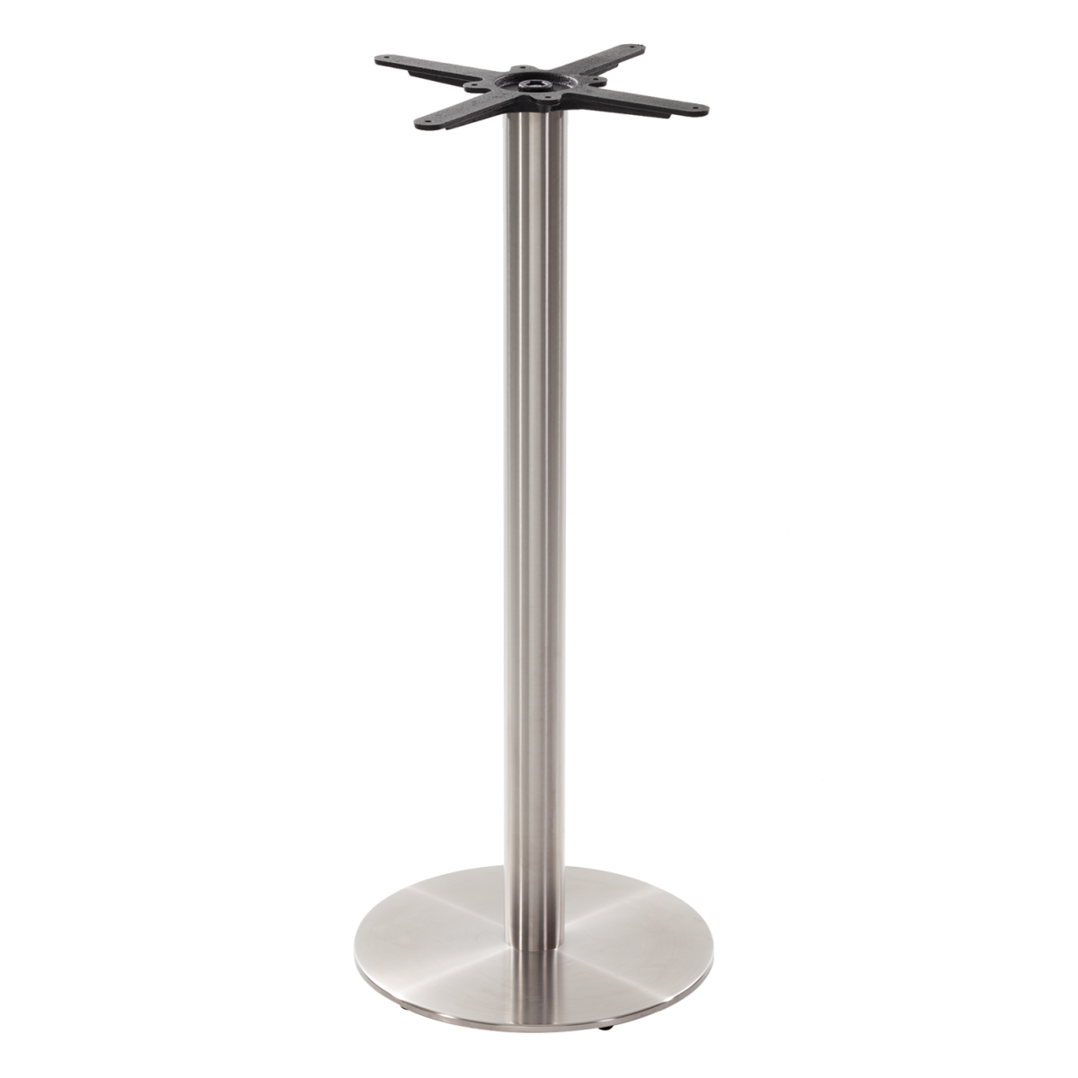 Round stainless steel table base - Medium 1050 mm