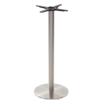 Round stainless steel table base - Medium 1050 mm