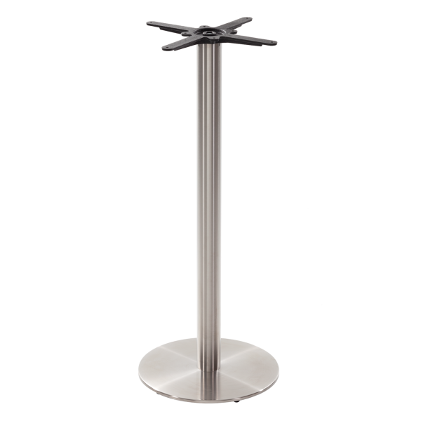 Round stainless steel table base - Medium 1050 mm