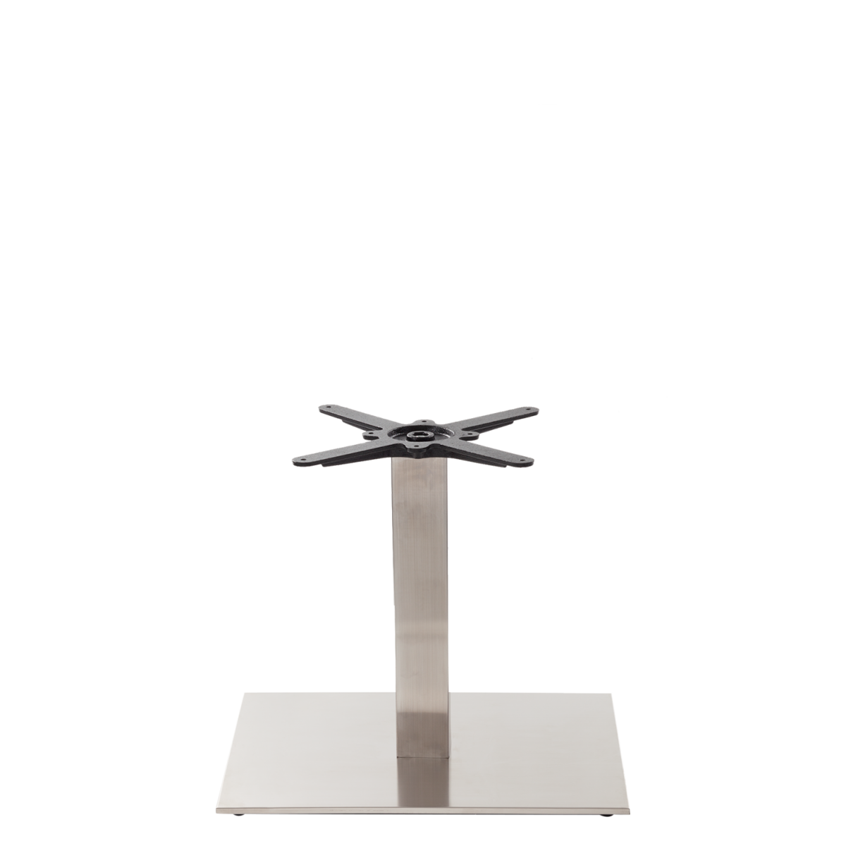 Rectangular Stainless Steel Table Base - Single Coffee Height - 480Mm